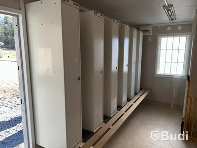Omklädningsskåp Sonesson, 6 st, beige metall