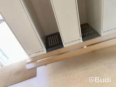 Omklädningsskåp Sonesson, 6 st, beige metall