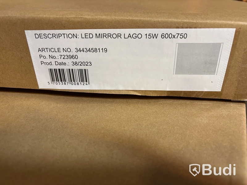 Spegel med belysning Loevschall, Lago 600x750 mm.