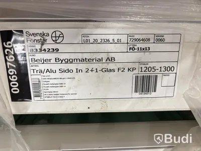 (NEW) 4 Svenska Fönster windows, 1205 x 1300 mm