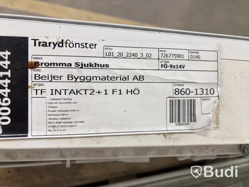 3 st. Fönster Traryd Fönster, olika storlekar