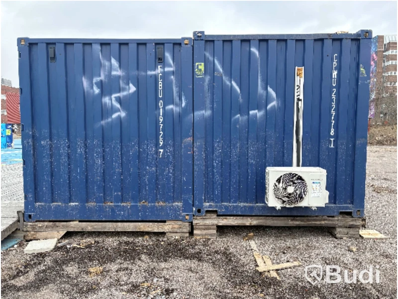 Mässcontainer, inkl. inredning