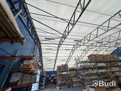 Industritält / Lagerhall – ca 30 x 32 meter – Snöklass 2 – Avfuktare ingår