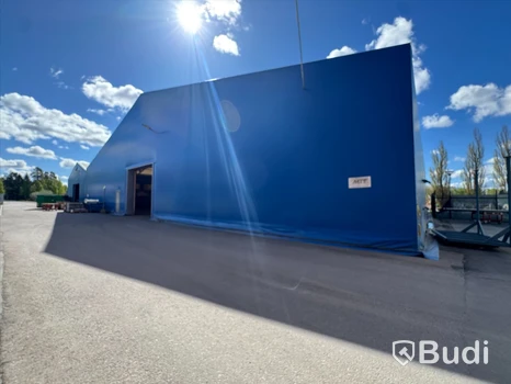 Industritält / Lagerhall – ca 30 x 32 meter – Snöklass 2 – Avfuktare ingår