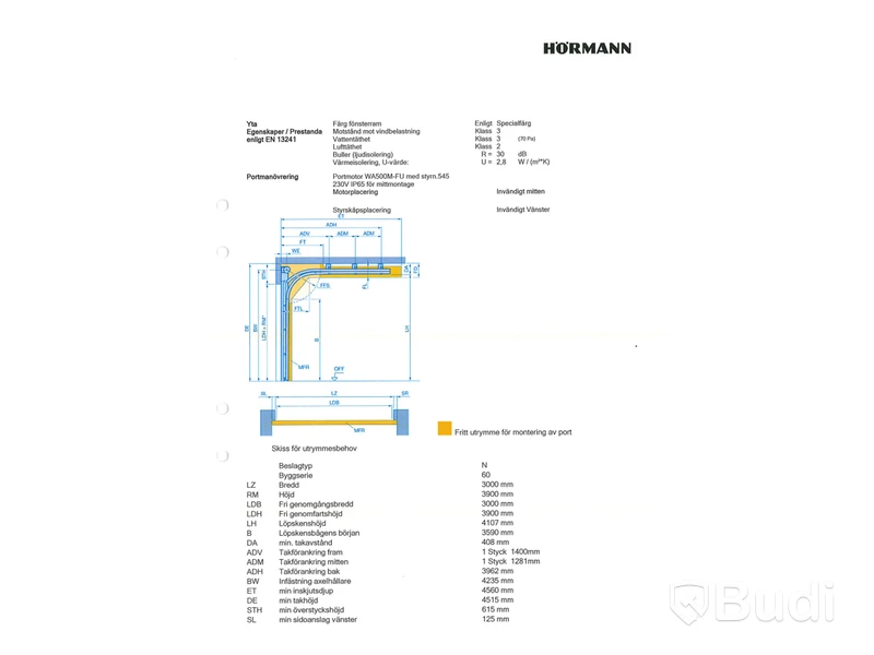 Garageport Hörmann ALR F42 Glazing