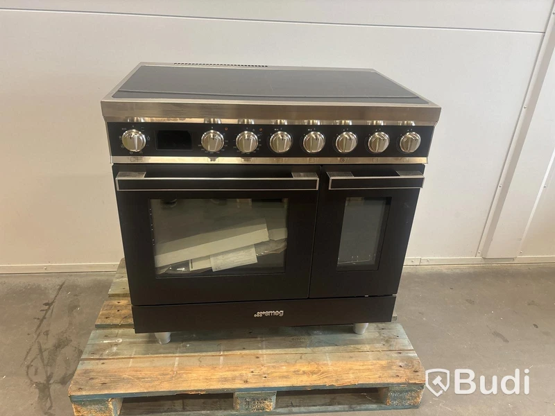 Induktionsspis Smeg 90x60 cm, Antracit, Portofino CPF92IMA