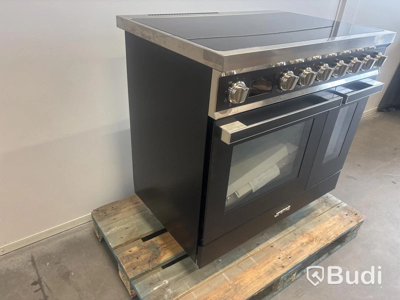 Induktionsspis Smeg 90x60 cm, Antracit, Portofino CPF92IMA