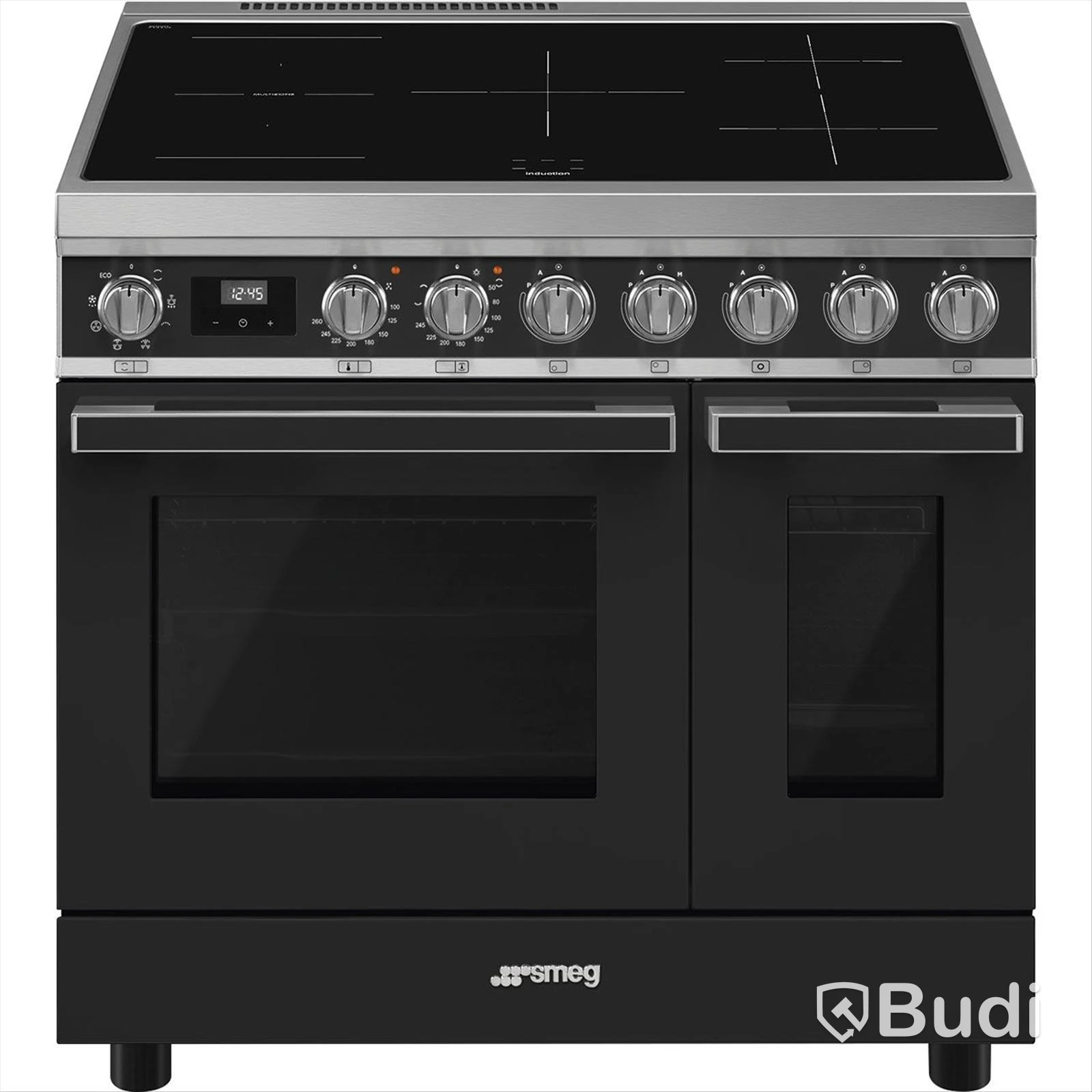Smeg Induction Range, 90x60 cm, Anthracite, Portofino CPF92IMA
