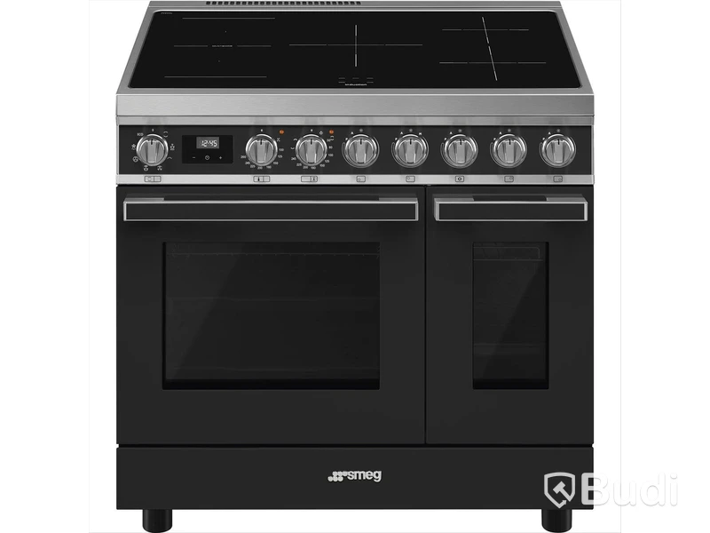 Induktionsspis Smeg 90x60 cm, Antracit, Portofino CPF92IMA