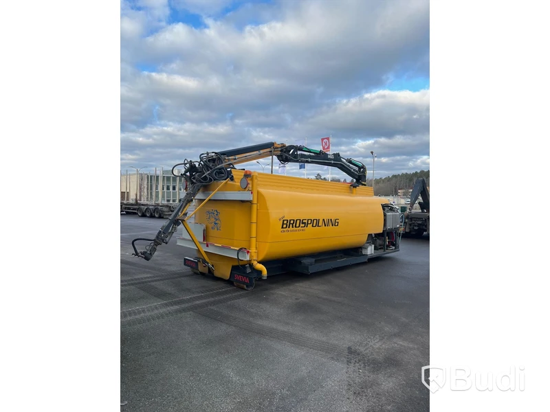 Spoltank på lastväxlarram