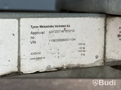 Ställningsvagn Tysse 1300 kg med ställning | 2021
