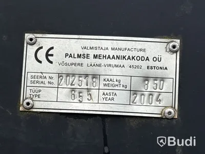 Skogsvagn med kran Palms P655 | 2004