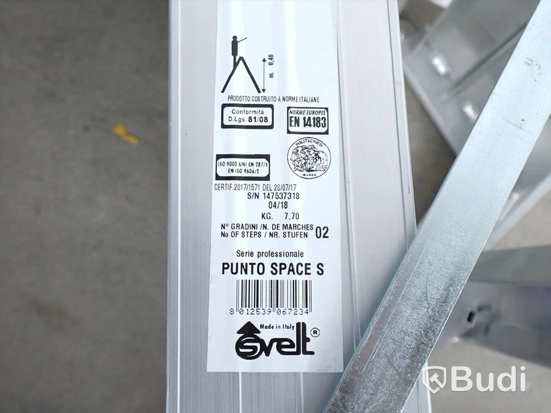 Trappstege Svelt Punto Space S, 2 steg.