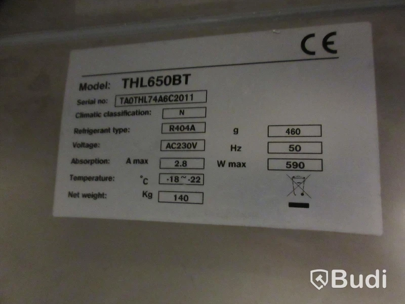 Kylskåp Hagfors AB modell THL650 BT