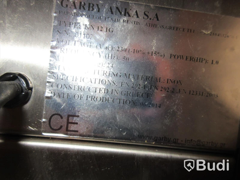 Köttkvarn Garby Anka, typ KN1216 OBS! omstartad då det upptäckts att kniv och sil saknas.
