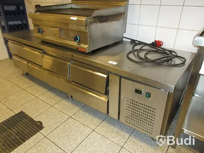 Kylbänk 8 lådor, b 224 cm, d 70 cm, h 65 cm