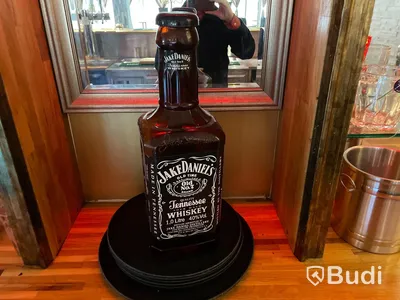 Parti glas samt sparbössa Jack Daniels