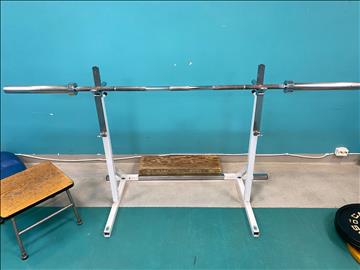 Skivstångsställning ink skivstång (stången väger 20kg)