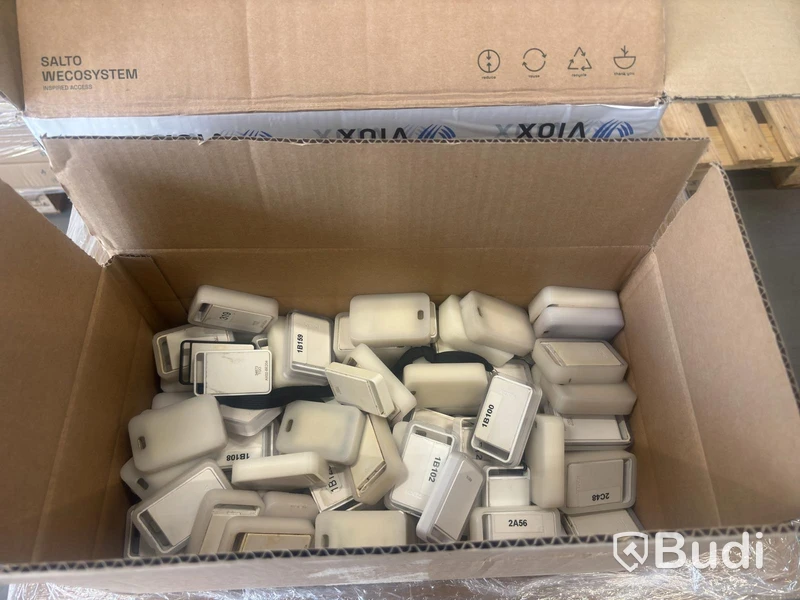 64 Kaba TouchGO door units. 105 lock cases. 62 white transponders.