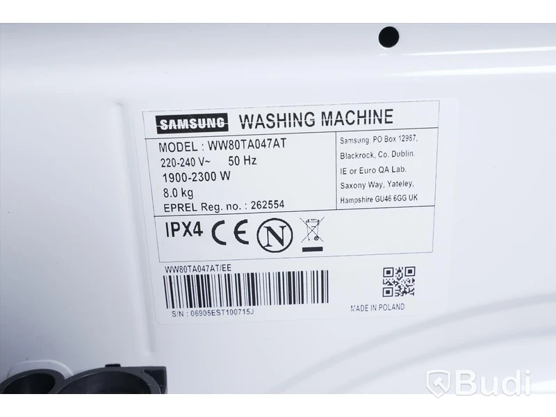 Tvättmaskin - SAMSUNG WW80TA047AT 8kg