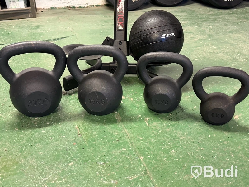 3st slamballs samt Kettlebellset, Thor Fitness/ Nordic Fighter