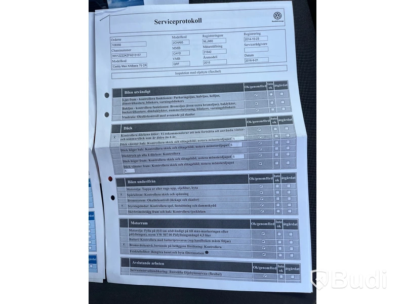 Volkswagen Caddy Maxi Panel Van 1.6 TDI DPF DSG Sequential, 102 hp, 2015