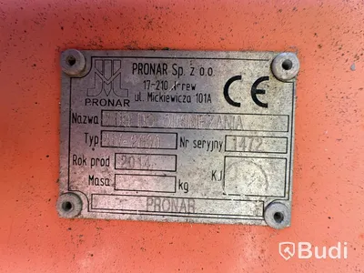 Snöplog Pronar PU-2600, 2014