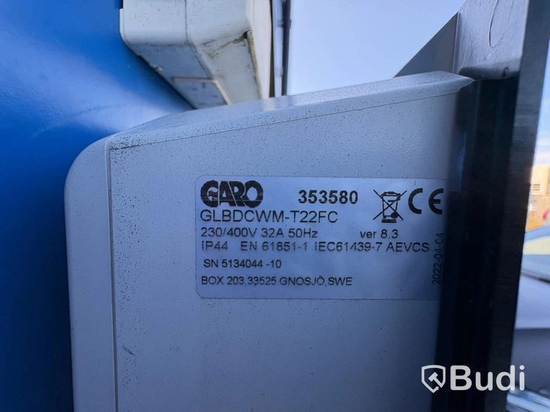 Garo GLBDCWM-T22FC wallbox, 3-phase