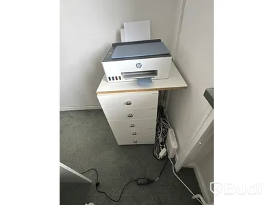 Receptionsdisk samt hurts och skrivare HP