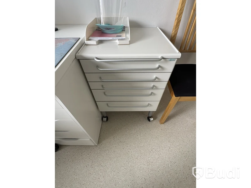 Rullhurts Climo vit med 6 lådor