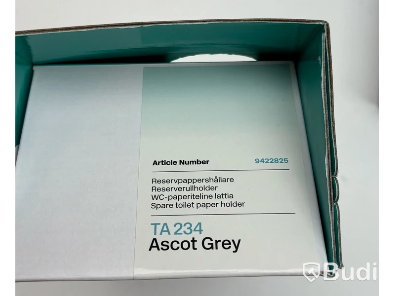 Parti med badrumstillbehör Tapwell, Ascot grey
