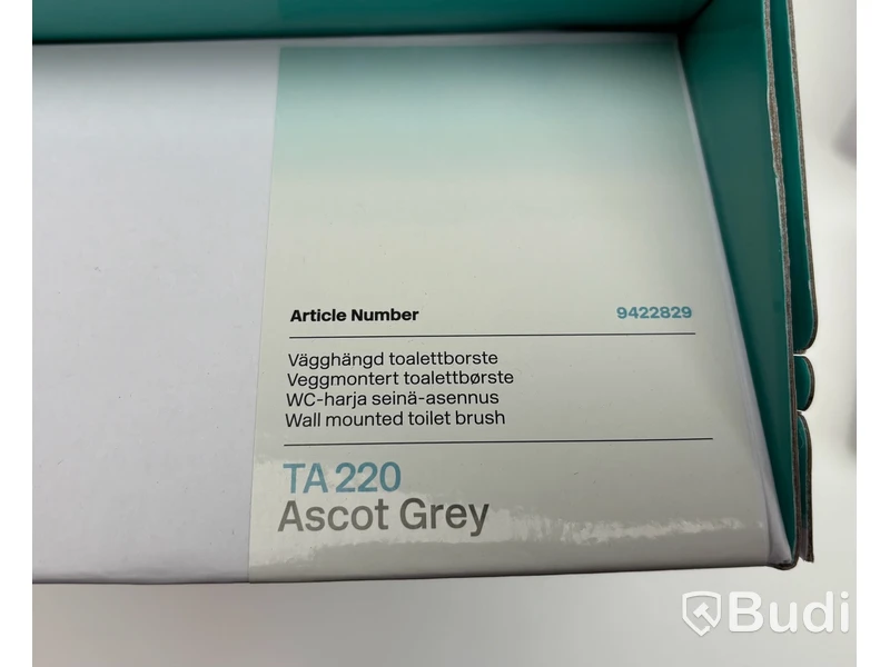 Parti med badrumstillbehör Tapwell, Ascot grey