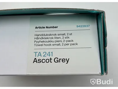 Parti med badrumstillbehör Tapwell, Ascot grey
