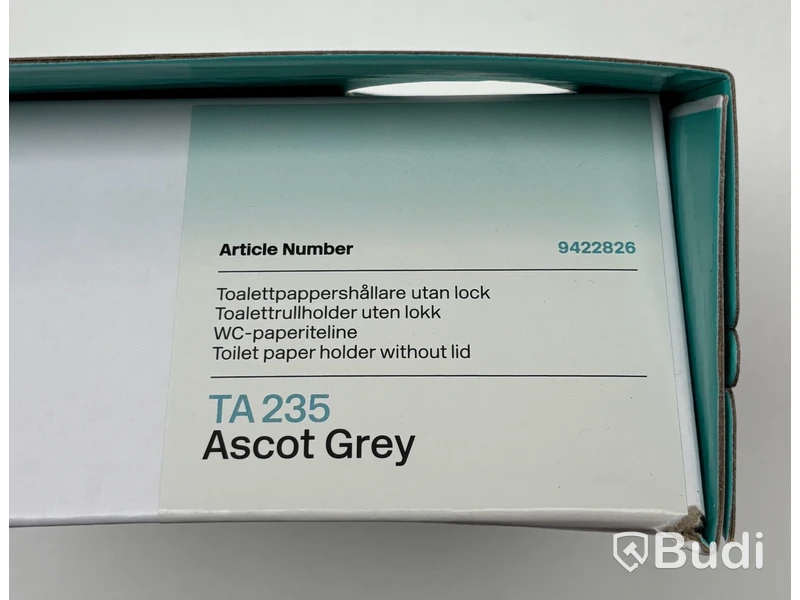 Parti med badrumstillbehör Tapwell, Ascot grey