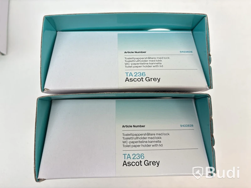 Parti med badrumstillbehör Tapwell, Ascot grey