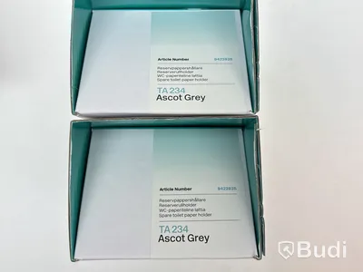 Parti med badrumstillbehör Tapwell, Ascot grey