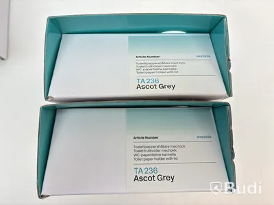 Parti med badrumstillbehör Tapwell, Ascot grey