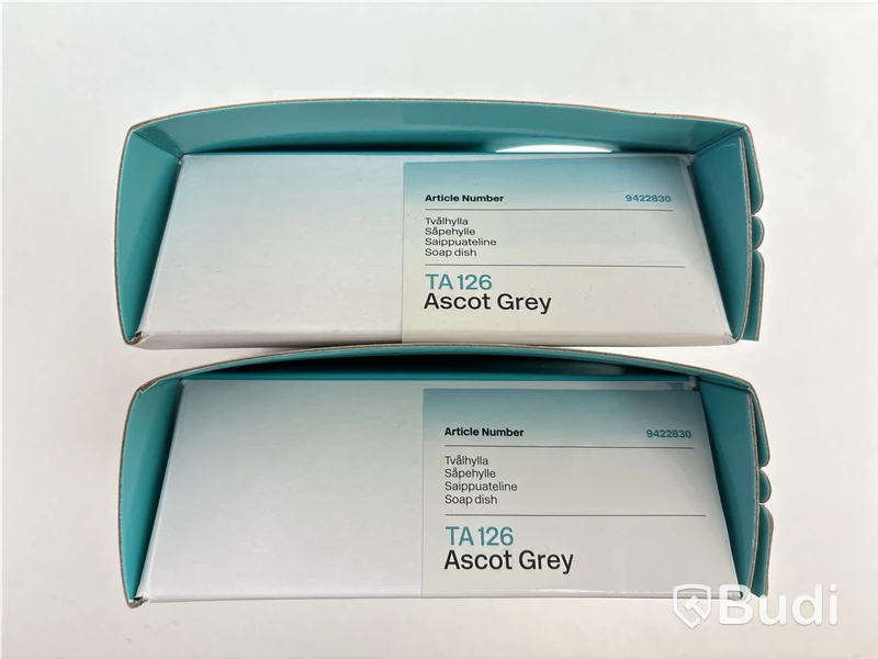 Parti med badrumstillbehör Tapwell, Ascot grey