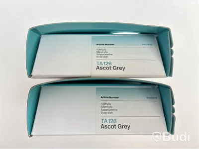 Parti med badrumstillbehör, Tapwell, Ascot grey