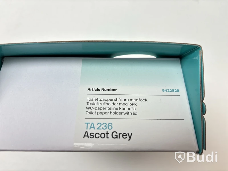 Parti med badrumstillbehör, Tapwell, Ascot grey