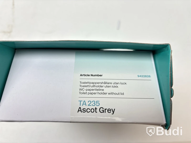Parti med badrumstillbehör, Tapwell, Ascot grey