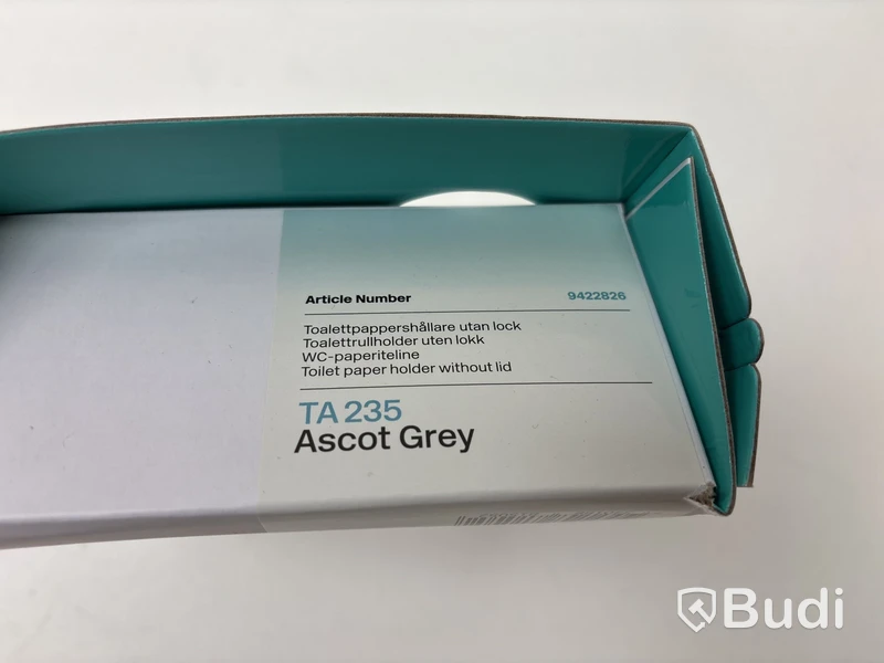 Parti med badrumstillbehör Tapwell Ascot grey.