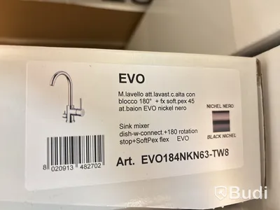 Köksblandare Tapwell Evo EVO184 nickel nero
