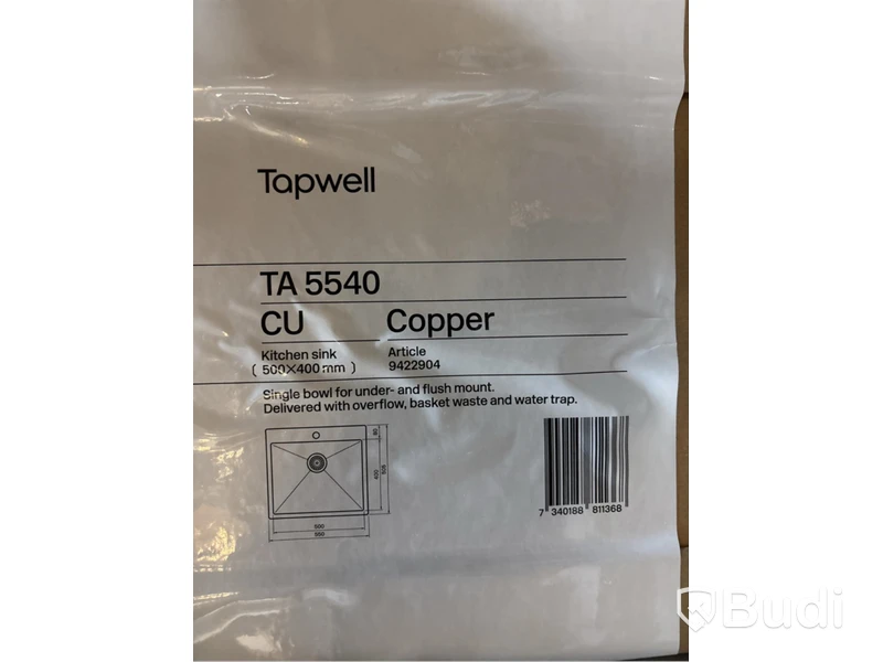 Diskho Tapwell, TA5540, koppar.