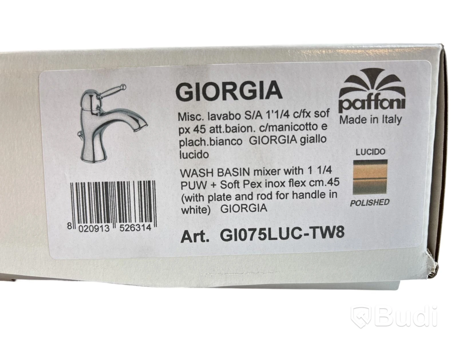 (NEW) 2 pcs. Tapwell GIORGIA GI071 Classic Brass Basin Mixers