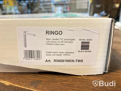Tvättställsblandare Tapwell, RINGO, nickel nero