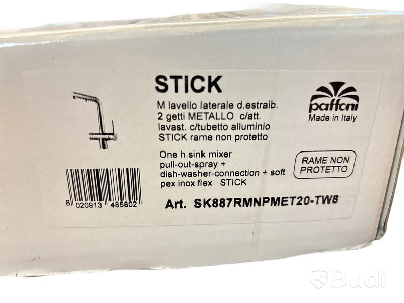 Köksblandare Tapwell, Stick