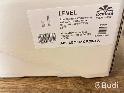 Badkarsblandare Tapwell, Level, krom