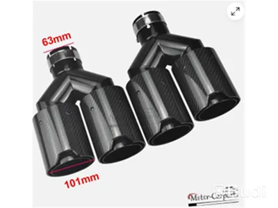 Avgastips karbon, 63/101mm, svart, F32/F33/F36