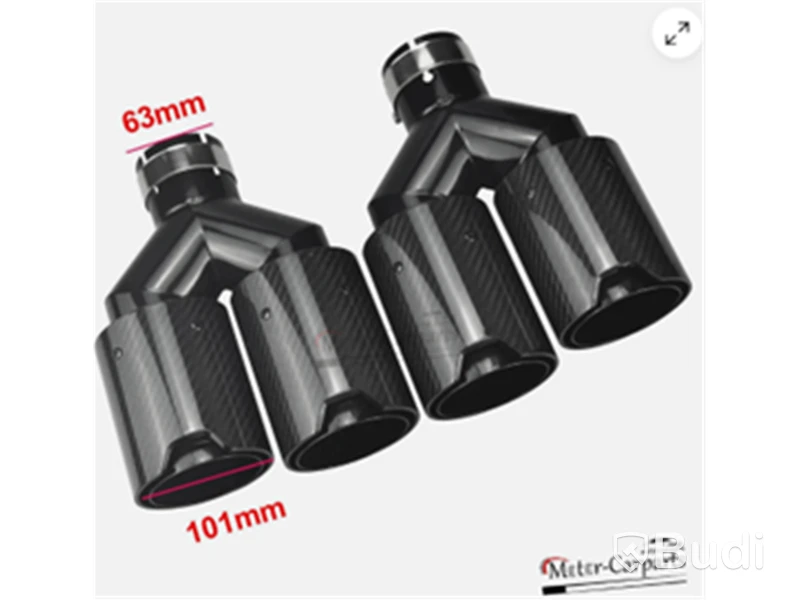 Avgastips karbon, 63/101mm, svart, F32/F33/F36